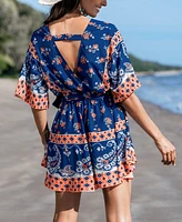 Cupshe Women's Meadow Muse Boho Mini Beach Dress