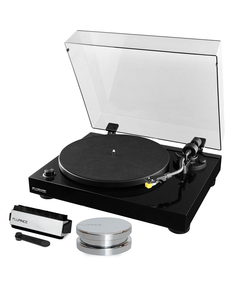 Fluance RT80 Classic High Fidelity Vinyl Turntable Record Player featuring Audio Technica AT91, Belt Drive