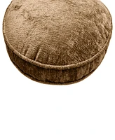 Edie@Home Delmonico Chenille Decorative Pillow, 16" Round