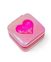 Zomi Gems Girls Sparking Sequin Heart Jewelry Box