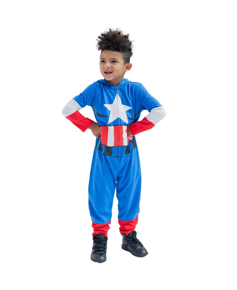 Avengers Baby Boys Captain America Iron Man Zip Up Cosplay Coverall