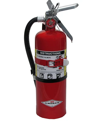 Amerex B402T, 5lb Abc Dry Chemical Fire Extinguisher with Aluminum Valve & Wall Bracket