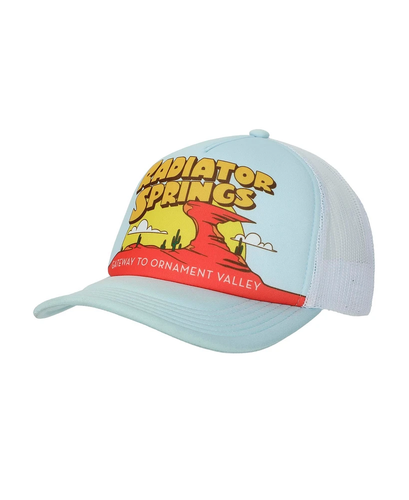 Disney Men's Pixar Cars Radiator Springs light Blue Trucker Hat