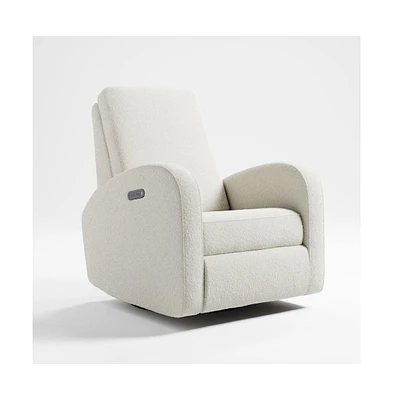Storkcraft Santa Monica Power Recliner Swivel Glider (Ivory Boucle)