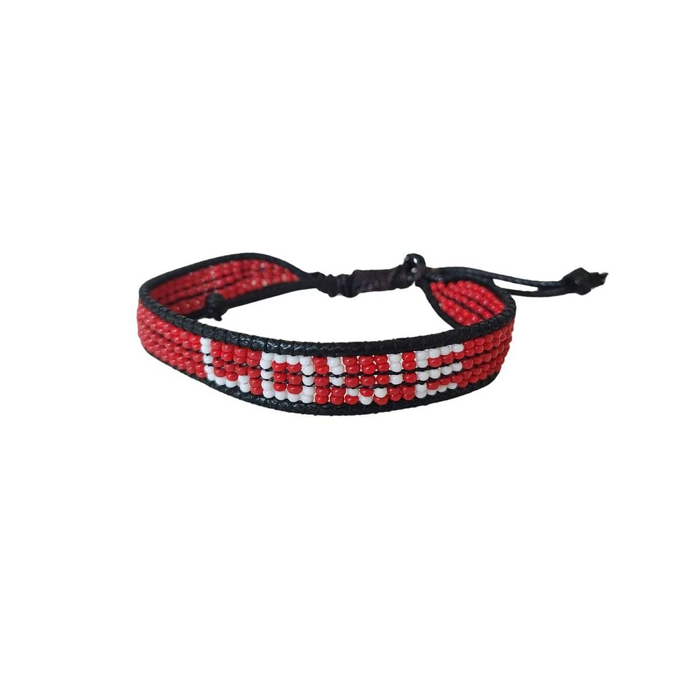 Red Love Beaded Bracelet – Handmade with Purpose