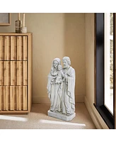 LuxenHome Off White Polyresin Holy Family 1.6-Feet Tall Statue