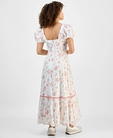 And Now This Women's Cotton Corset-Look Maxi Dress, Created for Macy's