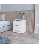 Smart Nightstand with 2 Drawers and Tech Integration