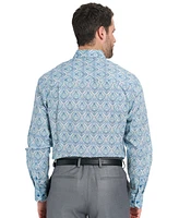 Nick Graham Men's Royal Paisley Dress Shirt