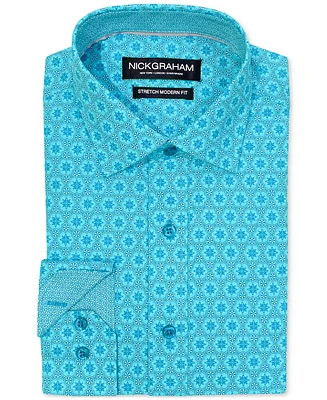 Nick Graham Men's Hexagon Star Dress Shirt