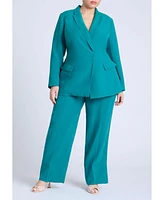 Eloquii Plus Tie Waist Soft Suiting Blazer