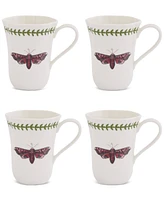Portmeirion Botanic Garden Lotus Blossom Mugs, Set of 4