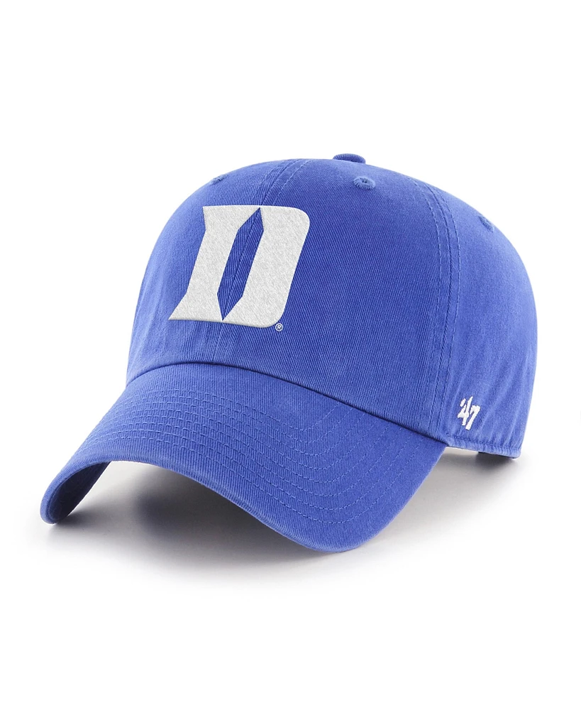 '47 Brand Men's Royal Duke Blue Devils 2025 Ncaa Men's Basketball Tournament March Madness Final Four Clean Up Adjustable Hat