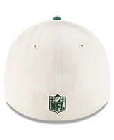 New Era Men's Cream/Green York Jets 2025 Nfl Draft 39THIRTY Flex Hat