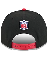 New Era Men's Black/Scarlet San Francisco 49ers 2025 Nfl Draft A-Frame 9FIFTY Snapback Hat