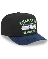 New Era Men's / College Navy Seattle Seahawks 2025 Nfl Draft A-Frame 9FIFTY Snapback Hat
