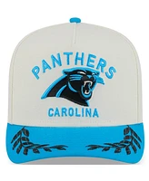 New Era Men's Cream/Blue Carolina Panthers 2025 Nfl Draft A-Frame 9FIFTY Snapback Hat