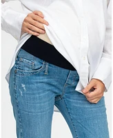 Maternity Extra Length Straight Jeans