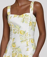 Avec Les Filles Women's Printed Sleeveless Mini Dress