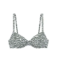 Lascana Women's Animal Print Underwire Bikini Swimsuit Top