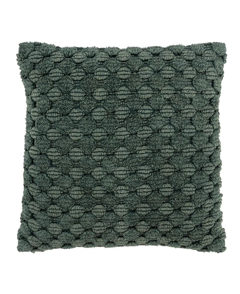 Rizzy Home Modern Industrial Geometric Woven Decorative Pillow, 20" x