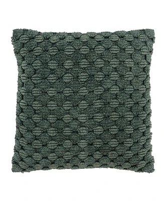 Rizzy Home Modern Industrial Geometric Woven Decorative Pillow, 20" x