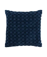Rizzy Home Modern Industrial Geometric Woven Decorative Pillow, 20" x