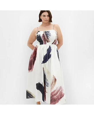City Chic Plus Jolie Geo Maxi Dress
