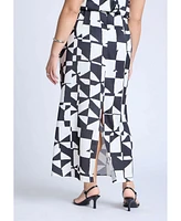 Eloquii Plus Satin Maxi Skirt