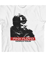 Pink Floyd Boys Bioworld A Momentary Lapse of Reason World Tour Youth White Short Sleeve Crew Neck Graphic