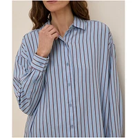 Pact Women's Cotton Sunset Lightweight Oversized Shirt