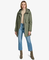 Andrew Marc Women's Ryder Rain Shell Zip-Up Parka
