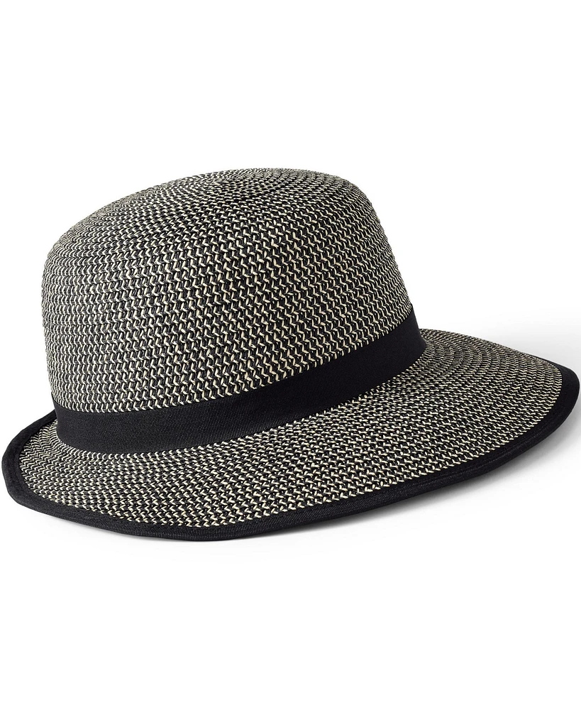 Lands' End Facesaver Lay-Back Straw Hat
