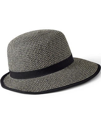 Lands' End Facesaver Lay-Back Straw Hat