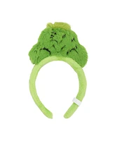 Grinch Plush Headband with Furry Collar Set