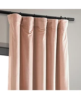 Half Price Drapes Rosey Dawn Signature Velvet Blackout Curtain