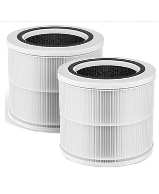 AromaRoom AP100-a Air Filter Replacement, 2 Packs 3-in-1 True Hepa H13 High Filtration Air Purifier Filter Compatible with Levoit Core Mini, Air Clean