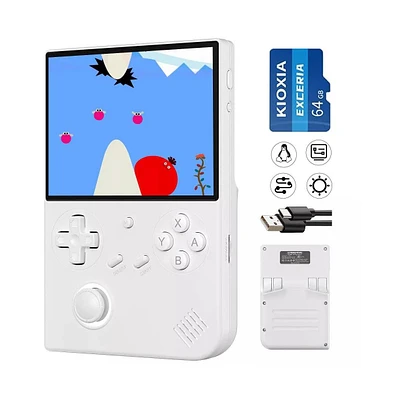 Handheld Game Console Rg 40XXV 4.0'' Ips Screen with 64G Tf Card 5G WiFi 4.2 Bluetooth Online, and Hdmi Retro Emulator