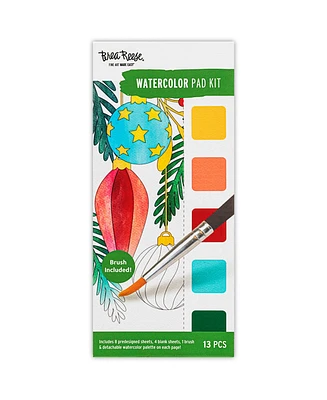 Watercolor Bookmark Pad: Holiday Cheer