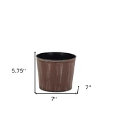 Textural Tone On Tone Plastic Pot Planter For Indoor Outdoor