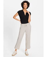 Olsen Women's Mona Fit Pull-On Linen Blend Pant
