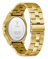 Guess Men's Analog Gold-Tone Stainless Steel Watch, 42mm