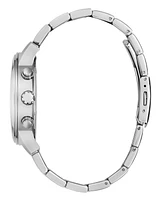 Guess Men's Chronograph Silver-Tone Stainless Steel Watch, 44mm