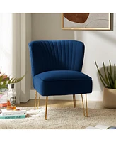 Wooden Upholstery Barto Side Chair with Tufted Back