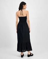 And Now This Women's Cotton Smocked Halter Maxi Dress, Exclusively at Macy's
