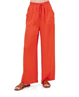 Fever Women's Solid Drawstring Pant