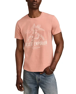 Lucky Brand Men's Desert Emporium Short Sleeve Crewneck Graphic T-Shirt