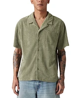 Levi's Men's Portola Short Sleeve Terry Button-Front Camp Shirt