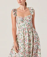 Astr the Label Women's Wedelia Floral Print Sleeveless Midi Dress
