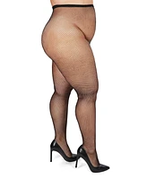 MeMoi Plus Curvy Fishnet Tights Mm-2370